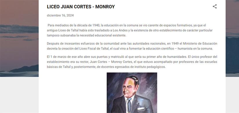 Liceo Juan Cortés - Monroy 